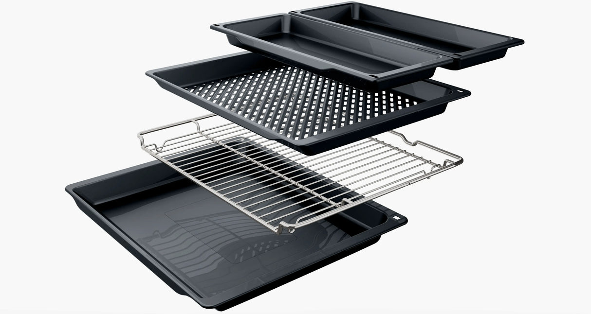 Series 6 Built-In Oven 76L with Air Fry, 3D HotAir & Eco Clean Direct, Black Inox – HJG852YG0I