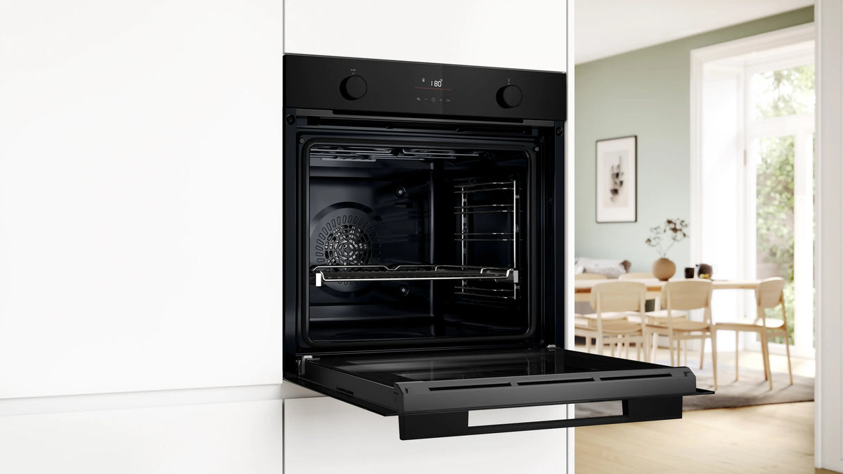 Series 4 Built-in Oven with Steam Function 76L Black HUA716EA0I