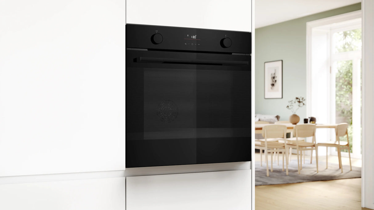 Series 4 Built-in Oven with Steam Function 76L Black HUA716EA0I