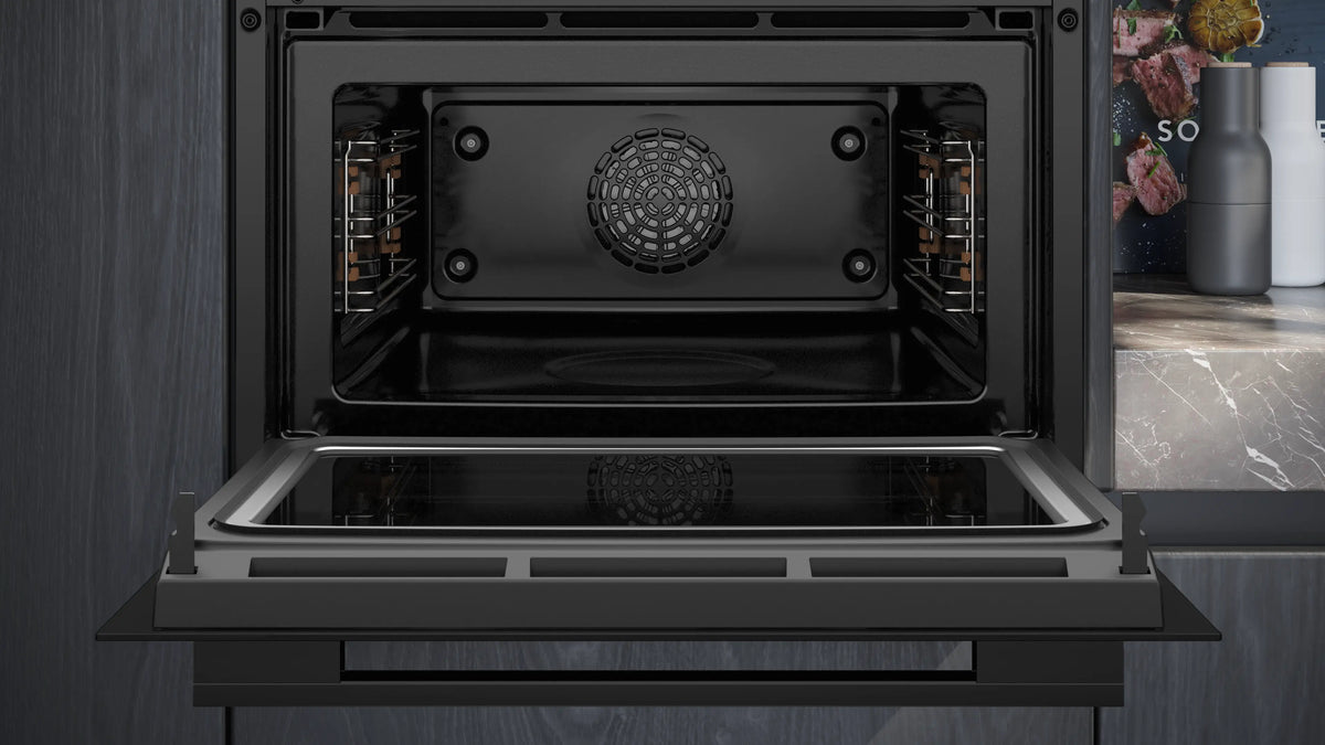 iQ700 Built-in compact oven with microwave function 60 x 45 cm Black CM724G1B1