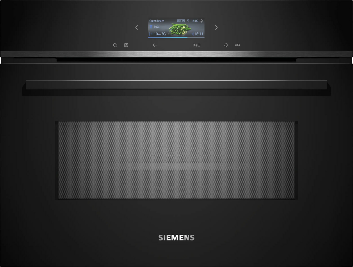 iQ700 Built-in compact oven with microwave function 60 x 45 cm Black CM724G1B1