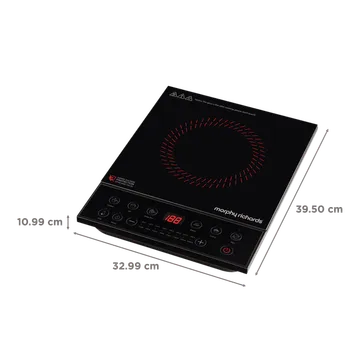 Omnia 1600W Induction Cooktop – 7 Preset Modes, Anti-Roach Coating, Auto Shut-Off & Voltage Protection