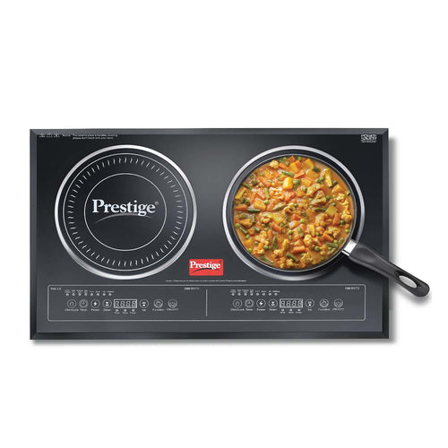 Double Induction Cooktop PDIC 3.0 | Dual Cooking Zones | Automatic Keep Warm | Indian Menu Options | Energy Efficient | Durable & Safe