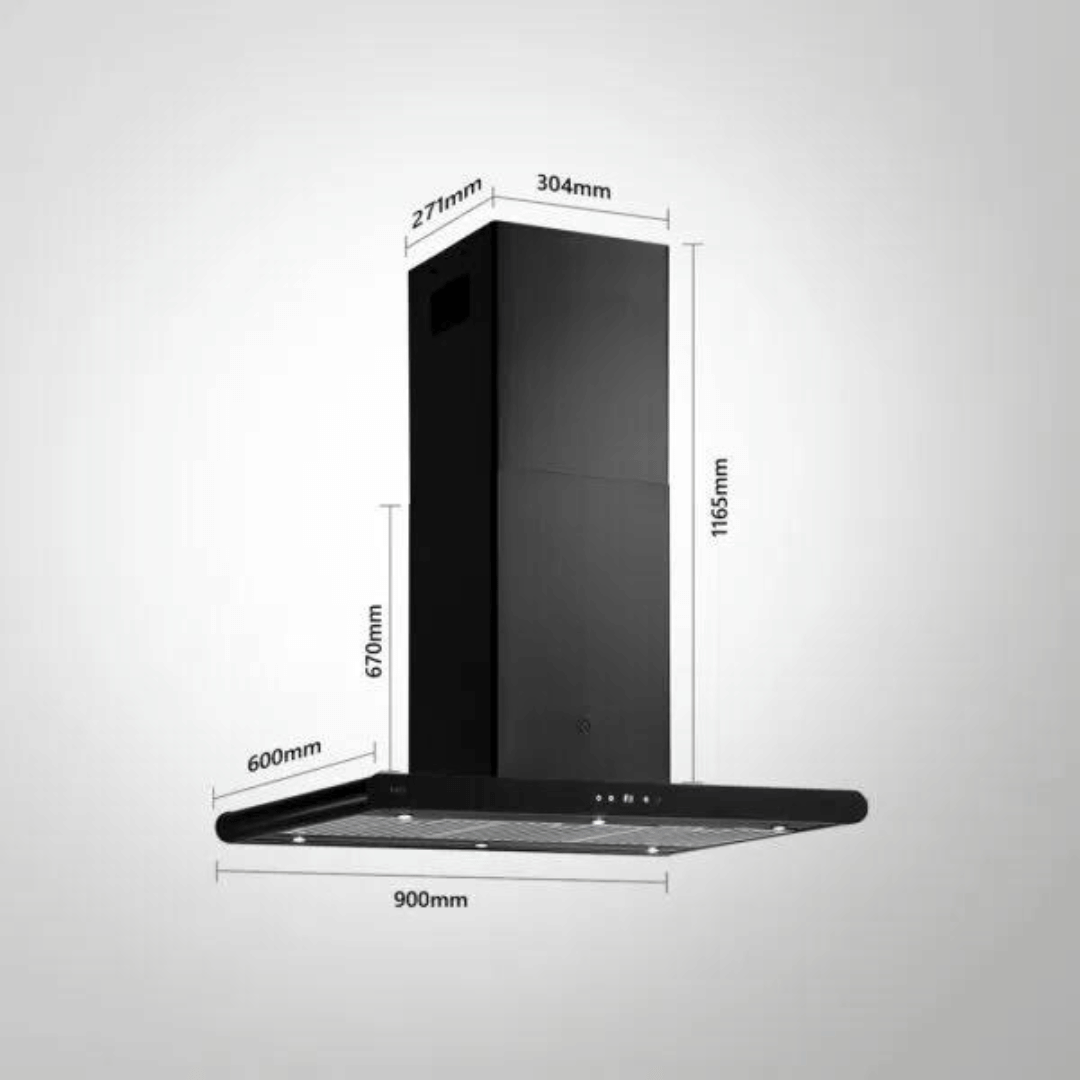 CANARY DHC BF 90 IS BLK DRY HEAT AUTO CLEAN TECHNOLOGY CHIMNEY