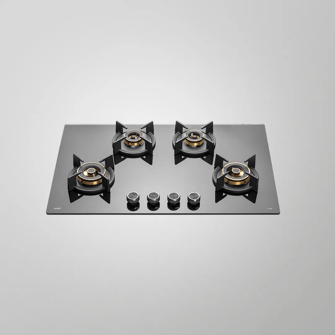 INF 804 – 4 Full Brass High-Efficiency Burners Built-in Hob | Auto Electric Ignition | 80cm | Flame Failure Safety | Heavy Duty Cast Iron Pan Support
