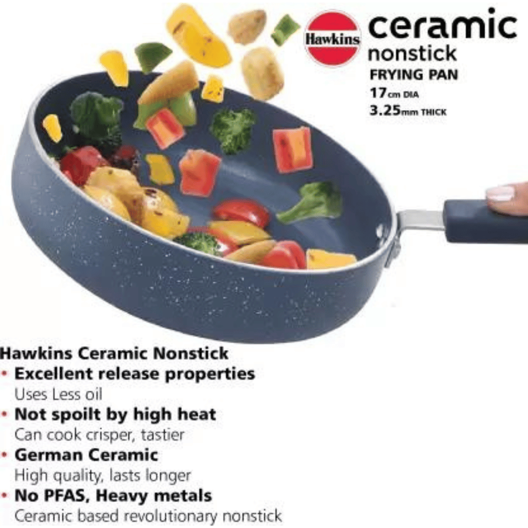 Hawkins Ceramic Nonstick Frying Pan 17 cm (ICF17)