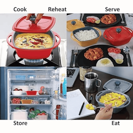 HAWKINS 0.75 LITRE MINI CASSEROLE WITH GLASS LID DIE-CAST (MCSR75)