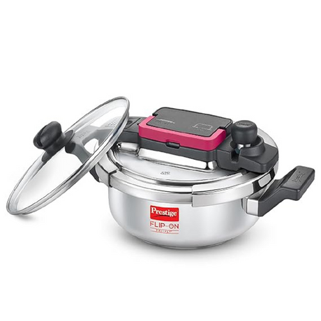 PRESTIGE 3 LITRE FLIP-ON TRI PLY SVACHH PRESSURE COOKERS.