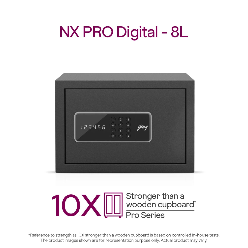 Godrej NX Pro Digital (8L) Ebony Home Locker