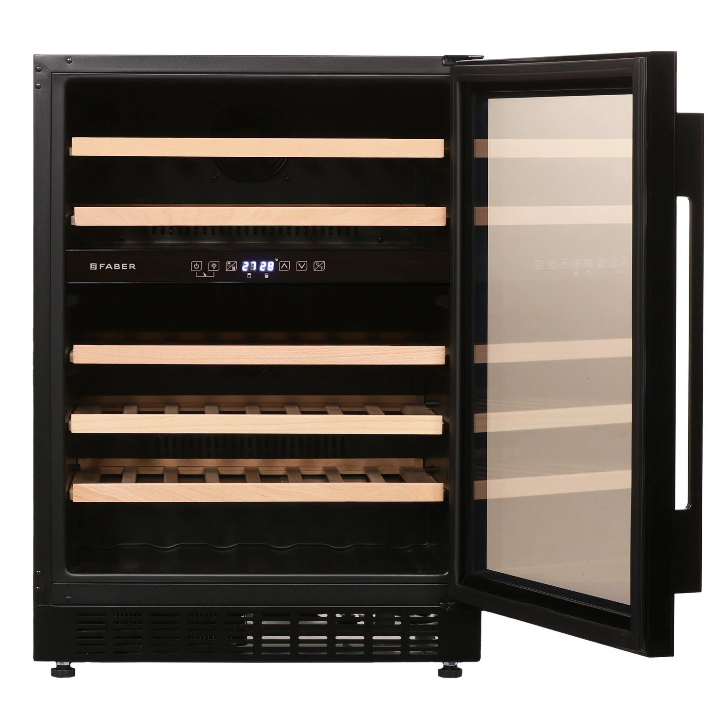 FWC JCF-145S 46 Bottle Dual Zone Wine Cooler – Frost Free, Triple Glazed Glass, Freestanding/Built-In