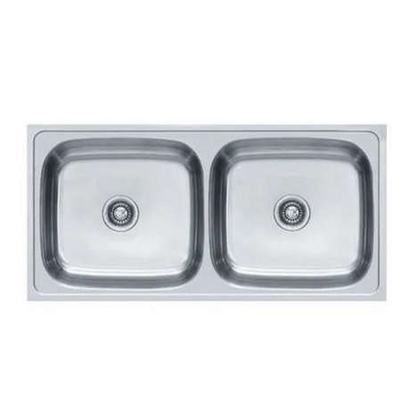 Franke 620 X OMNI (904x504/36x20)  Stainless Steel 0.8mm European Satin Finish Double Bowl with Drain Board Sink 101.0153.130