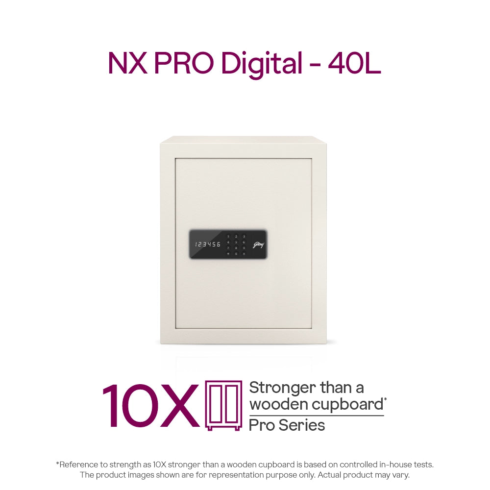 NX Pro Digital (40L) Ivory Home Locker