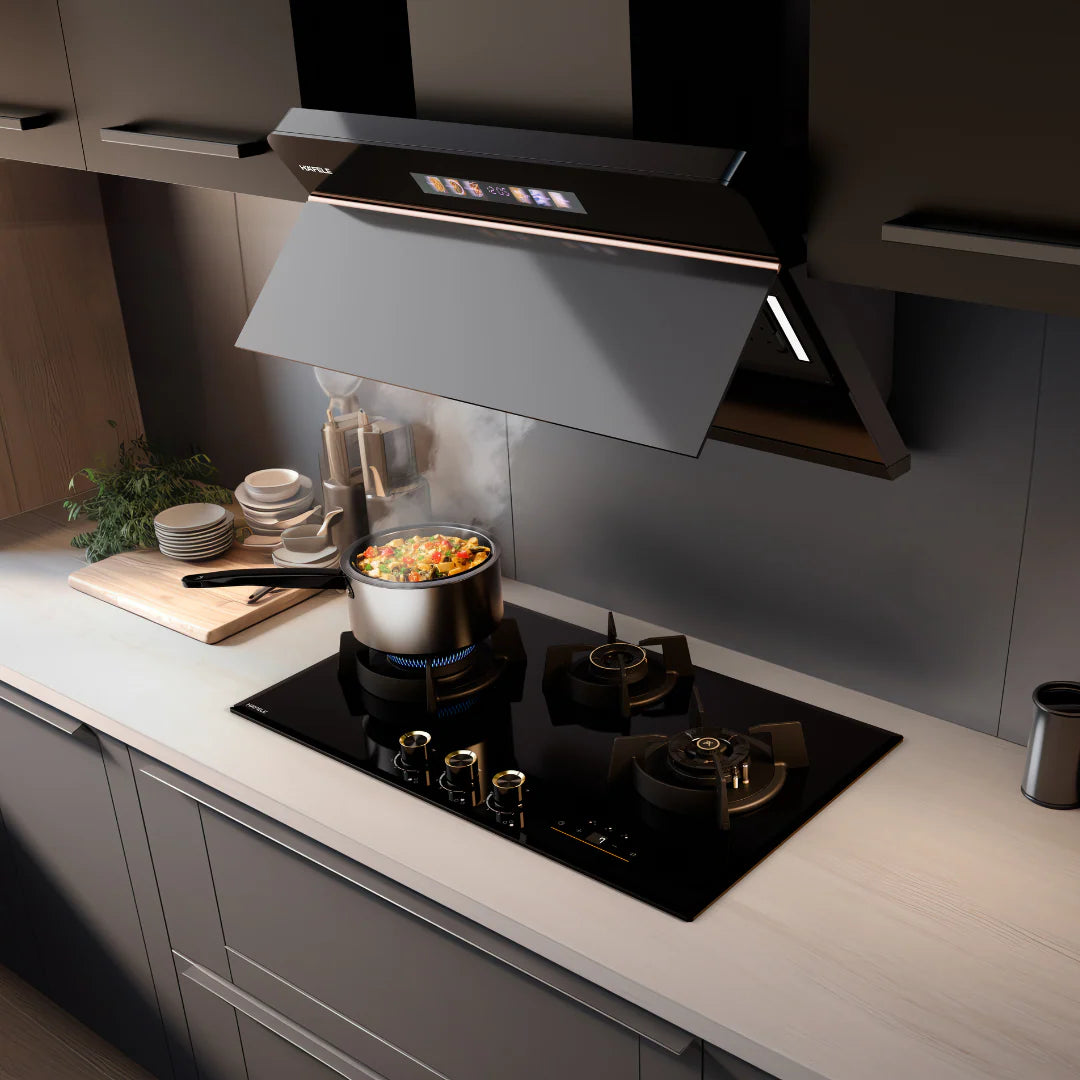 Cronus Digi-Step 378 Built-in Gas Hob 3 Burner 78 cm with Digital Timer – 53.401.766