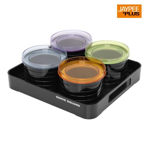 Jaypee plus SERVE SQUARE Capacity 2000 ml BLACK