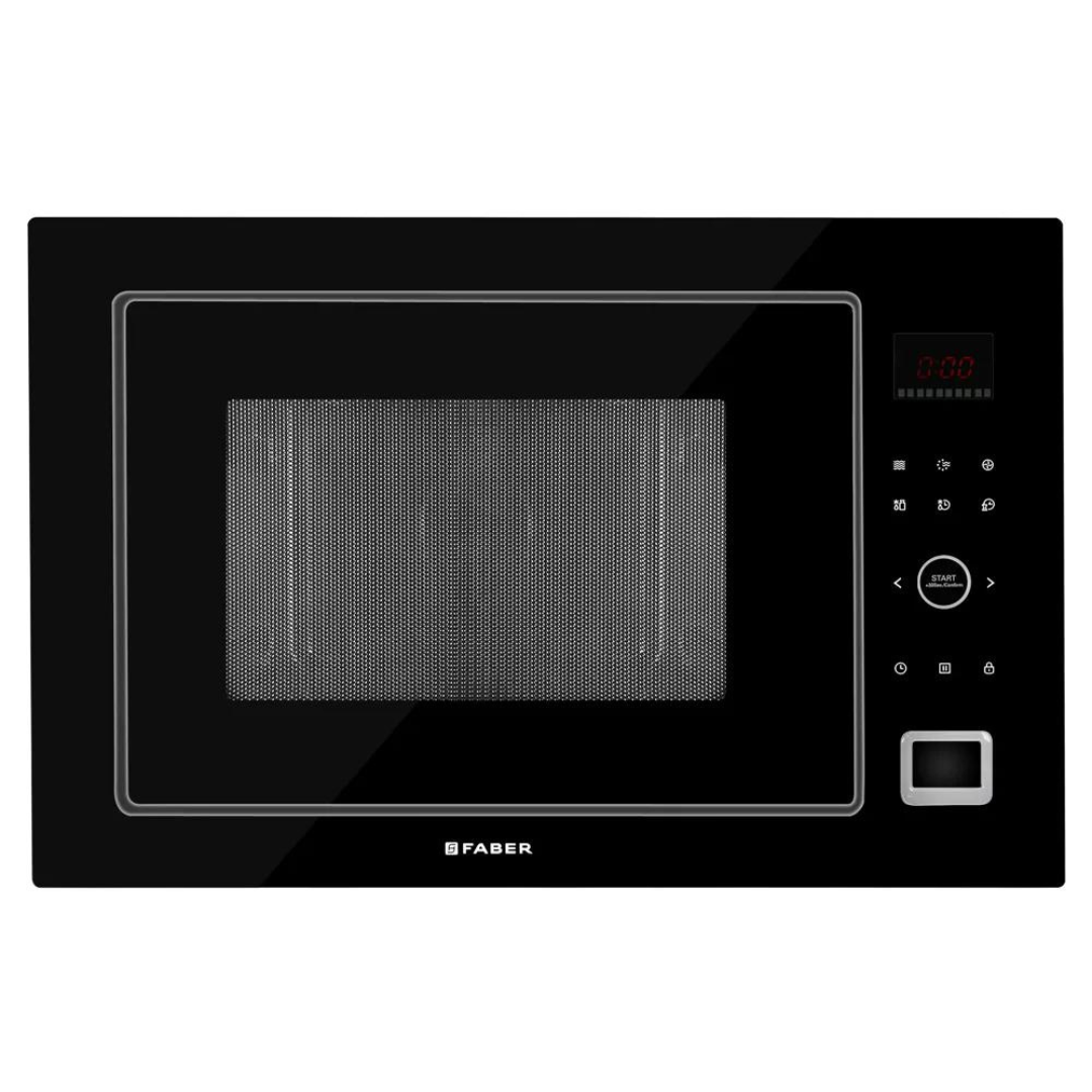 Faber FBIMWO 32L GLB 32 Liters Built-In Microwave Oven Electric Control Three Layer Glass Door Black Finish