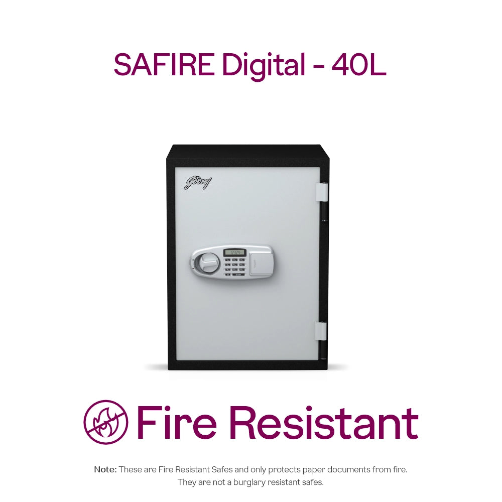 Safire 40L Digital Fire-Resistant Home Locker