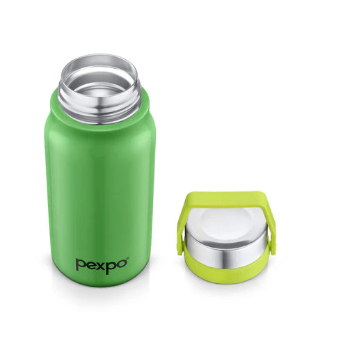 Pexpo Pluto Hot & Cold Water Bottle 450 ML Green
