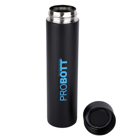 Compact 250ml Thermosteel Vacuum Flask, Stainless Steel Water Bottle - Blue | Hot & Cold | Leak Proof | PB 250-10
