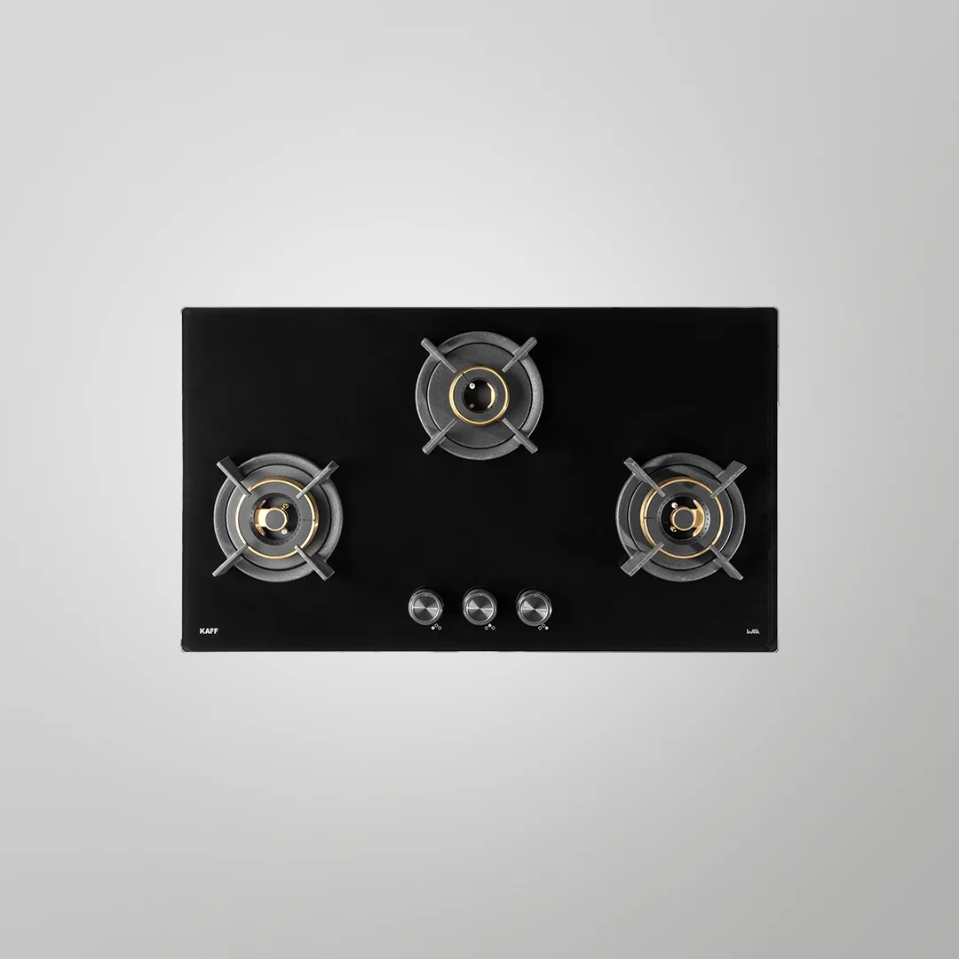 INF 783 Built-In Hob | Auto Ignition | 3 Full Brass High-Efficiency Burners | Triple & Dual Ring Burners | Flame Failure Device