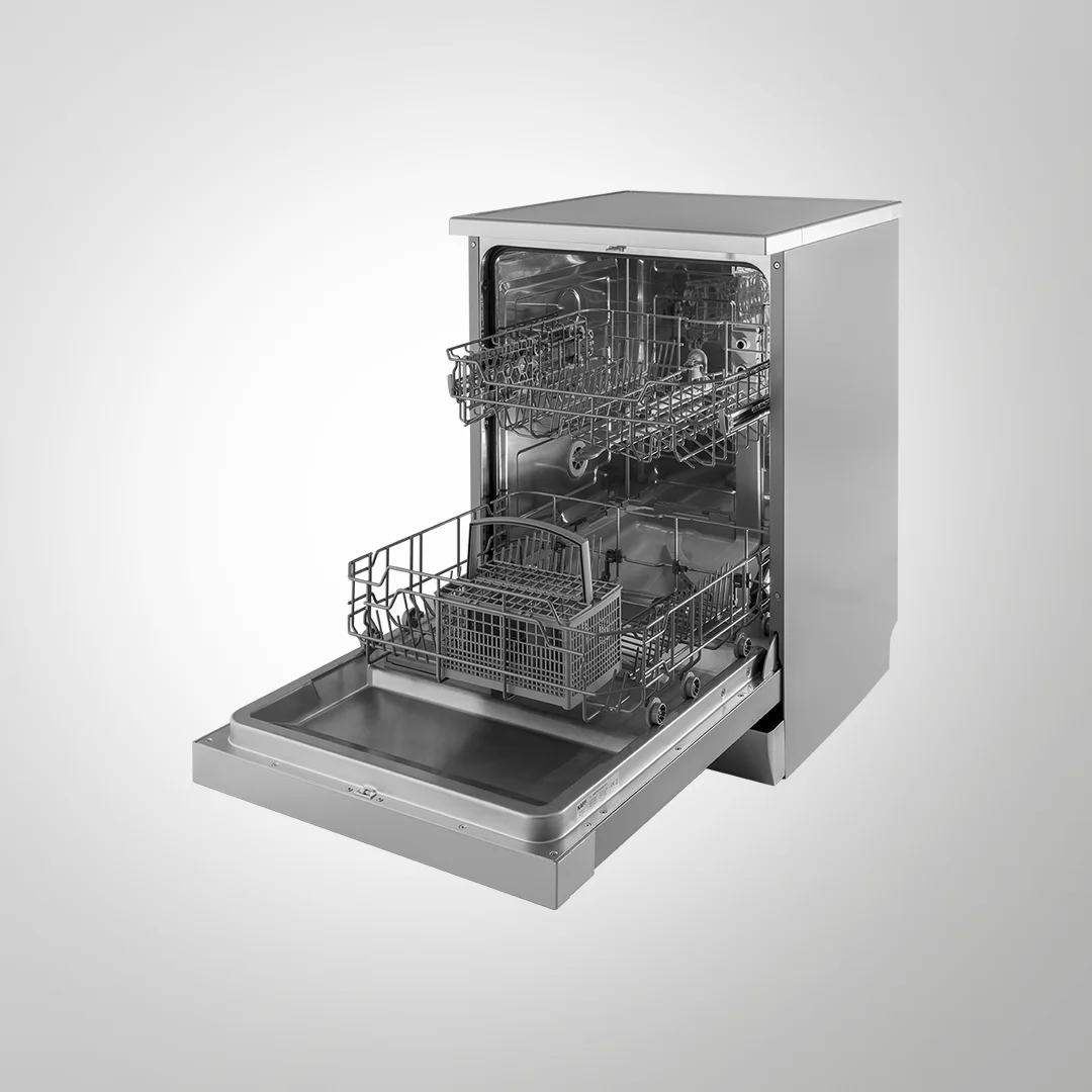 DW CENTRA 60 Premium Silver Finish Front Free Standing Dishwasher