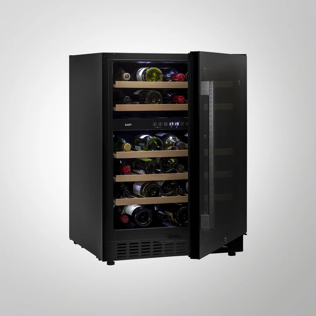WC135-DZ Built-In Dual Zone Wine Cooler | 46 Bottle Capacity | Touch Control | UV-Protected Glass