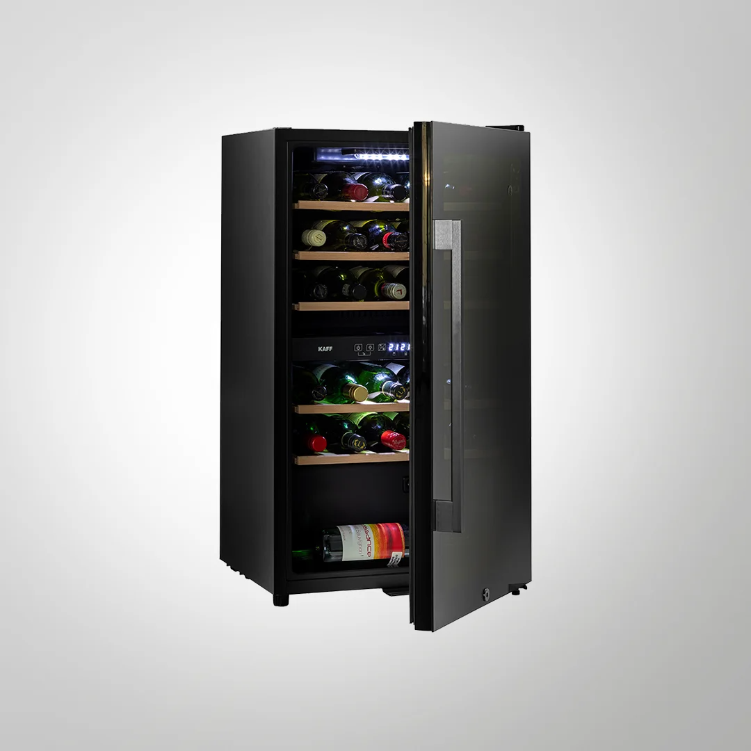 WC76-DZ Free-Standing Dual Zone Wine Cooler | 29 Bottle Capacity | Touch Control