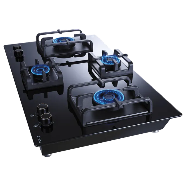 FLEXI DFS PRO AB 4B 91 DX Toughened Glass, Auto Ignition Fully Sealed 4 Burners