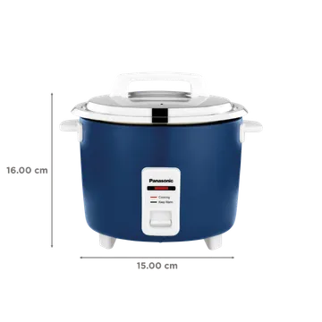 SR-WA18H(SB) 1.8L Electric Rice Cooker – Tri-Ply Stainless Steel Pan, Non-Stick Bowl, Keep Warm Function, Blue