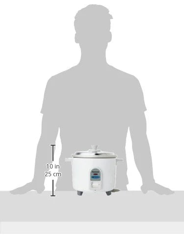 SR-WA18 E 4.4-Litre Automatic Rice Cooker (White) – 1.8L Raw Capacity, 660W Power, Anodized Aluminum Pan