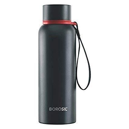 Trek Black Hot n Cold Stainless Steel Bottle – Keeps Drinks Hot for 20 Hours, Cold for 24 Hours, Durable & Stylish