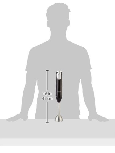 MX-SS1 600W Hand Blender – Black, 4-Blade System, Stainless Steel Shaft, Step-Less Speed Control
