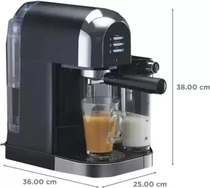 Autopresso 3-in-1 Coffee Maker – 1350W Espresso, Latte & Cappuccino Machine with Milk Frother