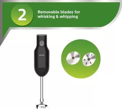 Lloy Steel Hand Blender HL1655/02 | 250W Motor | Rust-Proof Metal Arm | Ergonomic Design