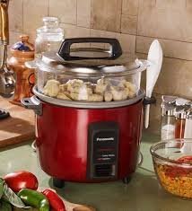 SR-Y18FHS 1.8L Automatic Rice Cooker – Red, Non-Stick Pan, Steaming Basket Included