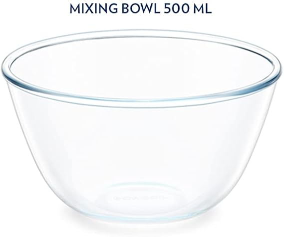 Mixing & Serving Bowl, White Lid Oven, Micro, Fridge Safe 500ML