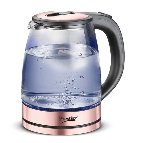 PKGB 1.8 Litre Electric Glass Kettle| LED Power Indicator| Borosilicate Glass| Automatic Power Cut-Off| Concealed Element| 360 Degree Swivel| Cool Touch Handle