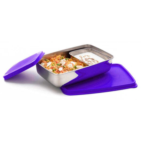SignoraWare Compact Steel Lunch Box (Small) Available in Red, Blue, Violet, English Green, English Purple