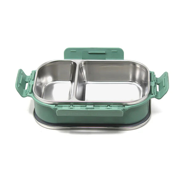 SignoraWare Slim Stainless Steel Lunch Box | Compact & Stackable Design | Clip Lock Lid | Leak Proof | Useful for school, Picnics & outdoor | Best for packing fruits & Healthy Snacks ( 1 Ltr | Red multiple colors)