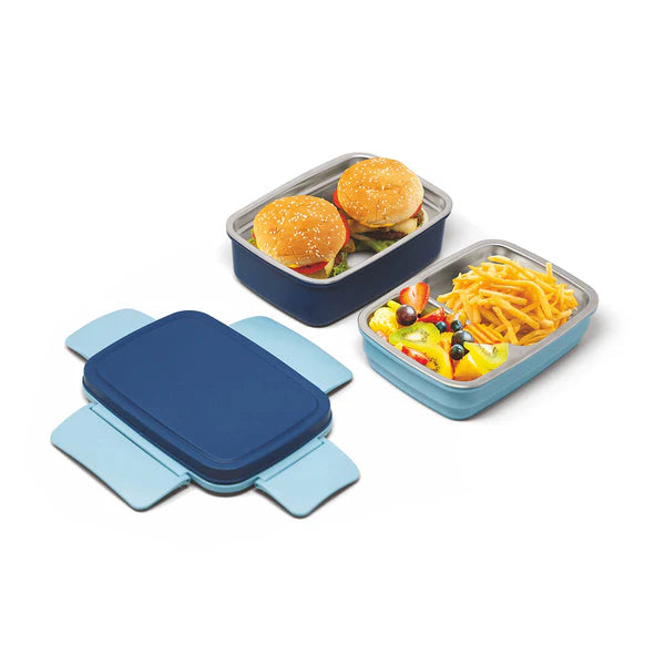 Signoraware StarX Double Decker Steel Lunch Box Available in Green, Blue, Purple