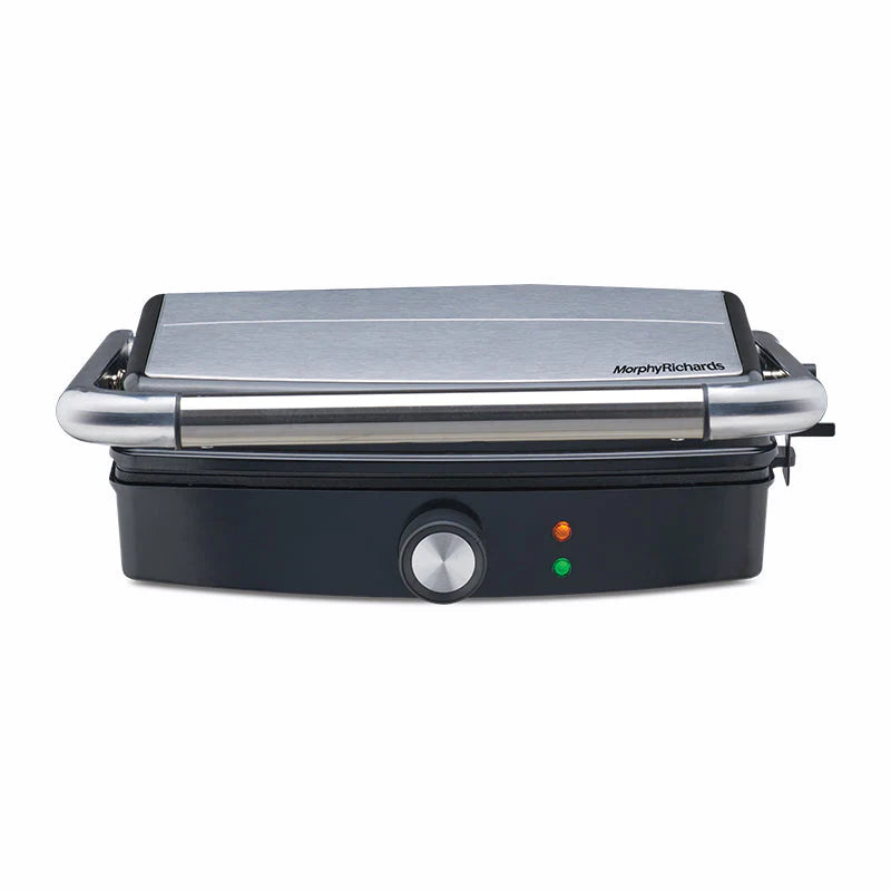 Imperio Series SM72 Sandwich Maker, 1500W, 2-Slice, Non-Stick Coating, Adjustable Temperature Control, Black & Stainless Steel
