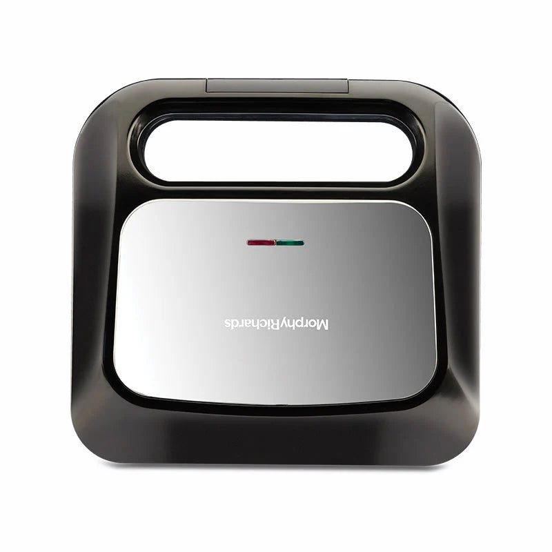 Voyager Ultra Grill Sandwich Maker, 750W, Non-Stick Grill Plates, Cool Touch Handle, Indicator Lights, Black - 370076