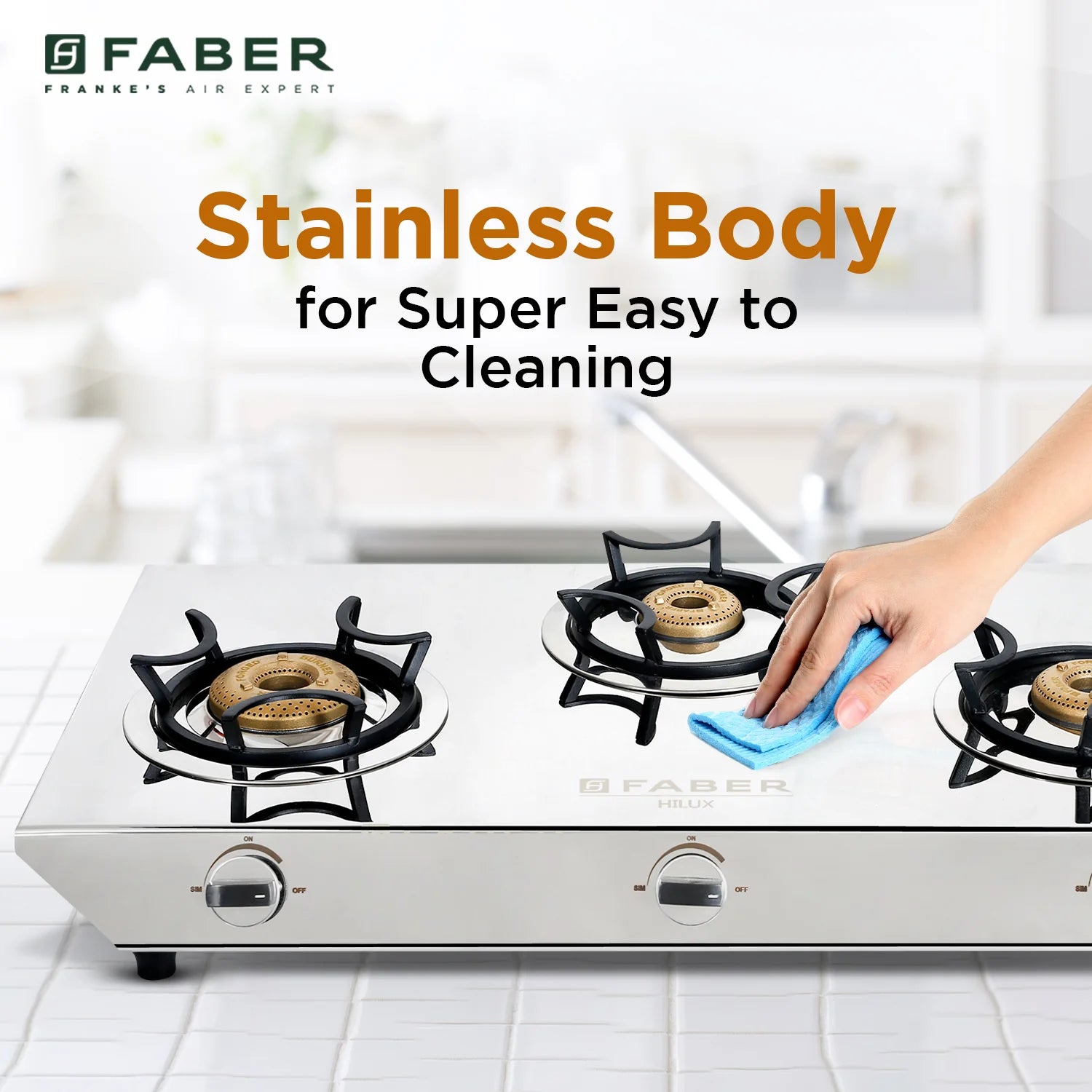 COOKTOP HILUX MAX 3BB SS