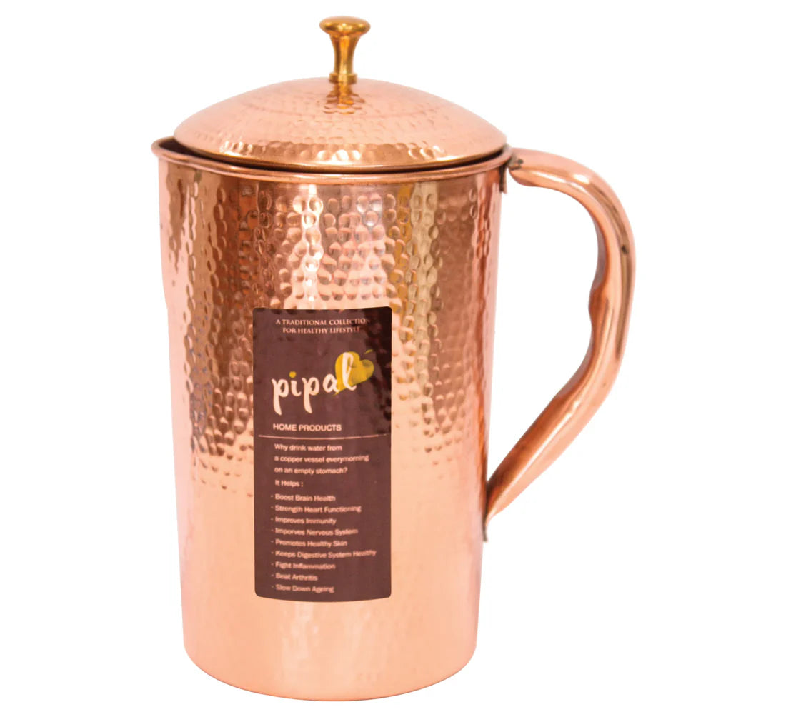 Classical Hammered Copper Jug - 1500ml