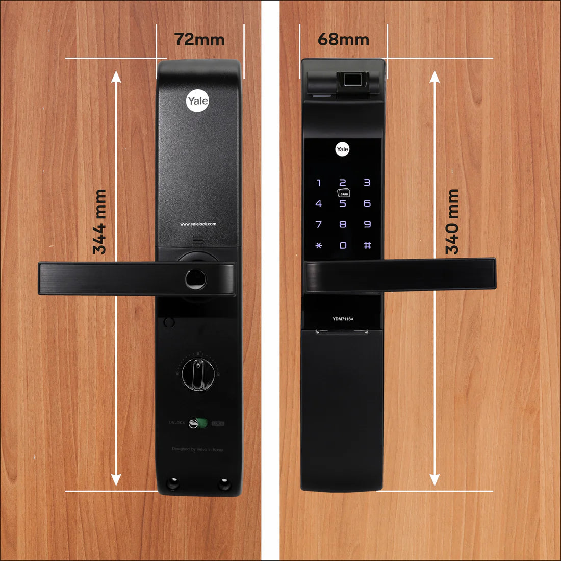 YDM 7116A Smart Lock (Matt Black)