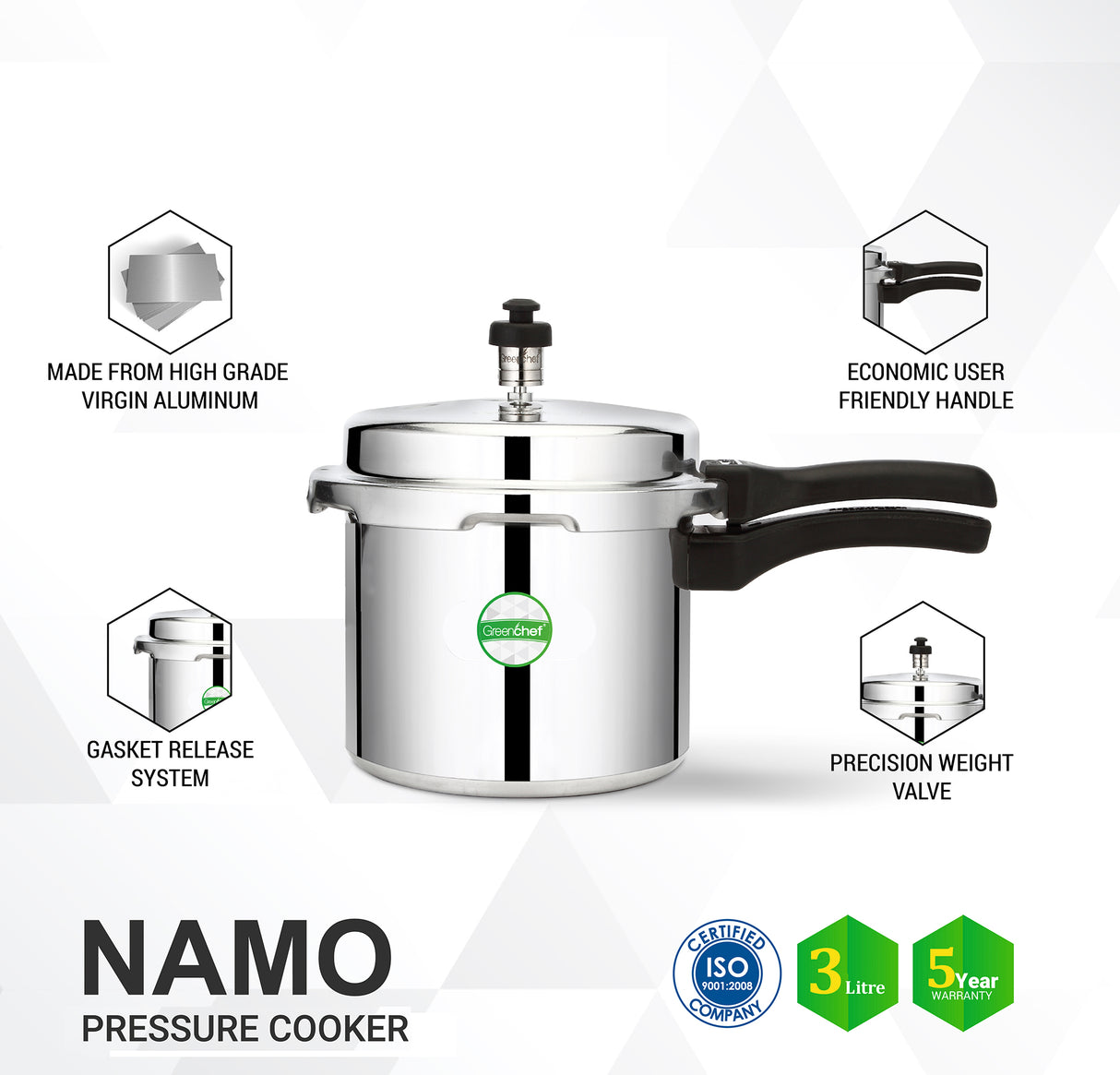 Greenchef Namo Pressure Cooker 5lts