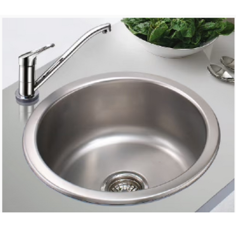 Franke LUX 610 (440) Stainless Steel 1mm EUROPEAN SATIN FINISH  Round Single Bowl Sink 101.0253.181