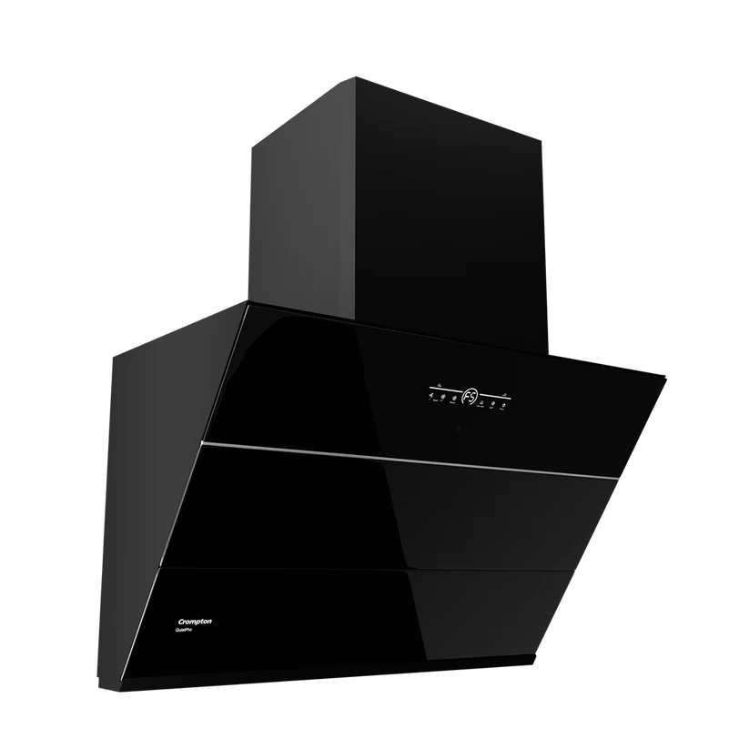 Crompton CHD-QPVI75FLE-MBL-Inclined Wall Mounted Chimney QuietPro 75 cm