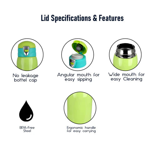 Probott Swift 950ml Thermoses Vacuum Insulated Flask Bottle, Stainless Steel Water Bottle, Dark Brown | Wide Mouth | Flip Top Cap | Hot and Cold | Leak Proof | PB 950-02