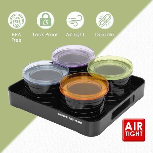 Jaypee plus SERVE SQUARE Capacity 2000 ml BLACK