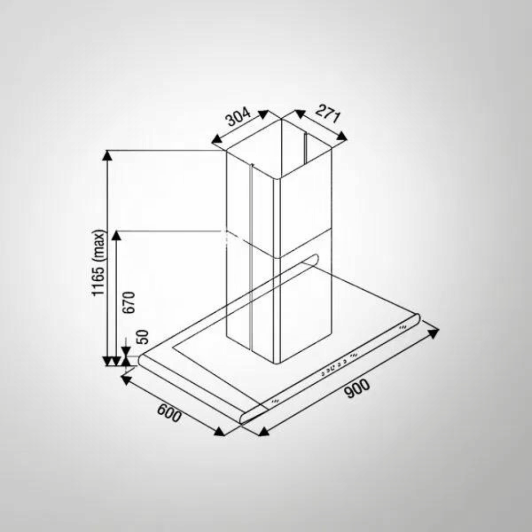 CANARY DHC BF 90 IS BLK DRY HEAT AUTO CLEAN TECHNOLOGY CHIMNEY